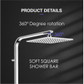 China New Design Flat Thermostatic Shower Column Manufactory