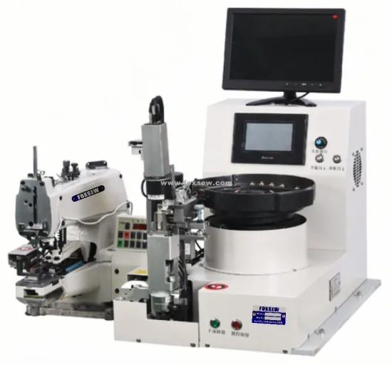 Automatic LOGO-Reading Shank Button Attaching Sewing Machine FX-978S-373D