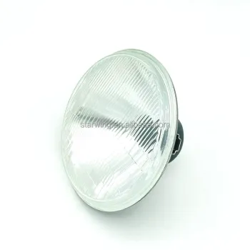 Best Price 7 Inch Round Semi-Sealed Beam Headlight with H4 Bulb (Hi/Lo Beam), Black Metal Housing