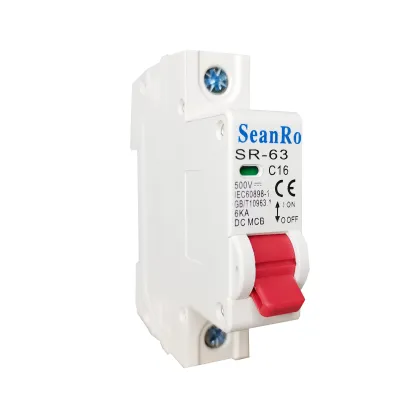 SunRo Brand Mini Circuit Breaker 63A 1000V 2 Pole DC
