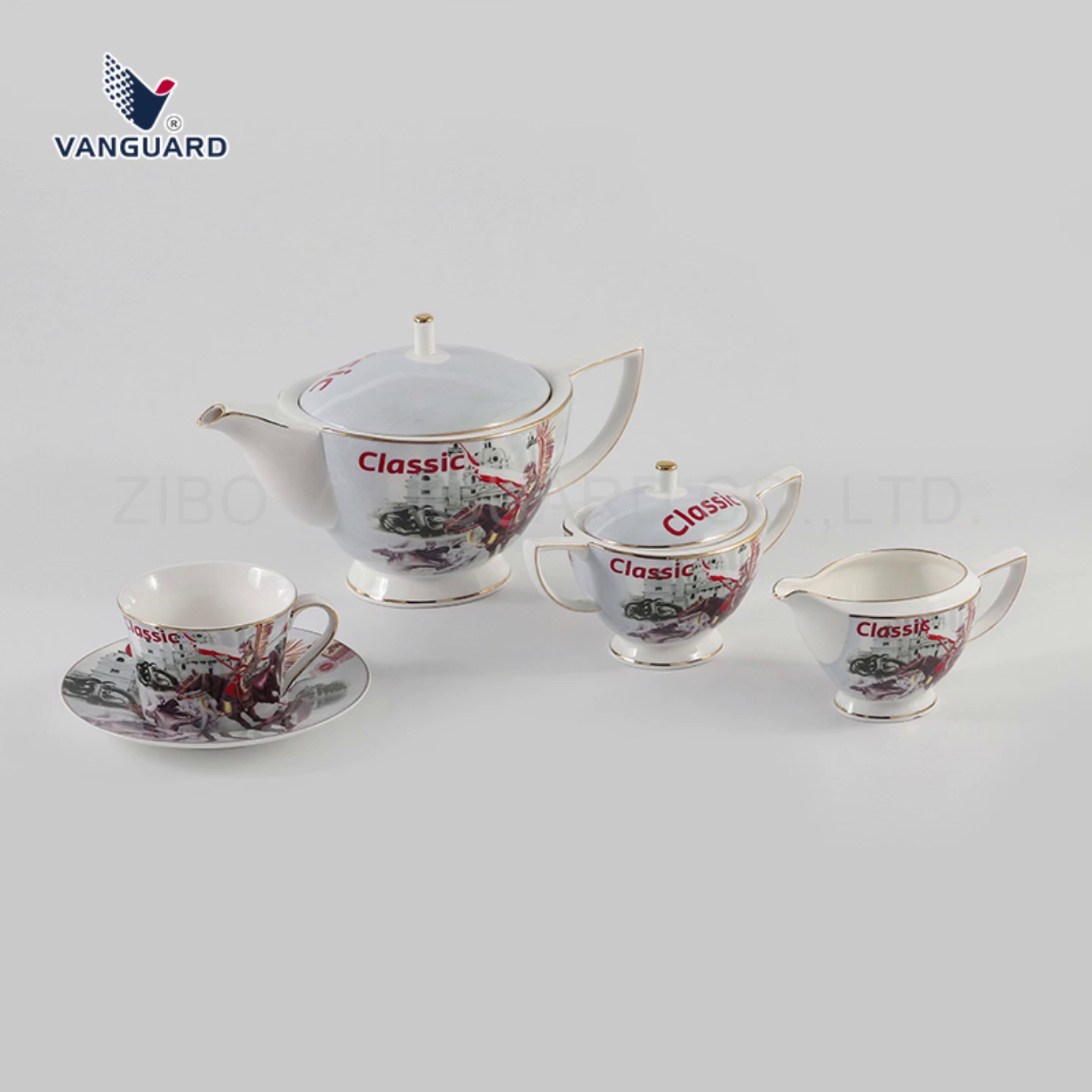 Vanguard 5-Piece Porcelain Tea Cup Set
