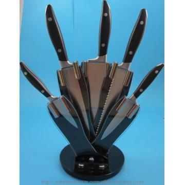 5pcs knife set color in knife block