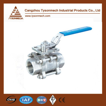 Tysonmech hot sale 3-pc mounting pad full port ball valve