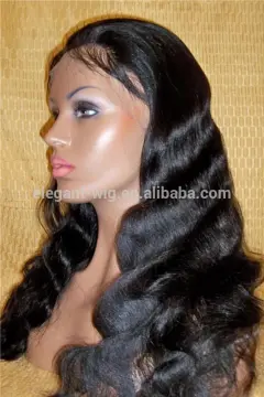 Elegant-wig brazilian body wave wig, curly afro wigs for black women hand tied
