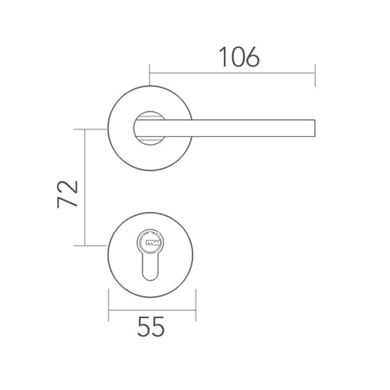 Modern simple split lock 