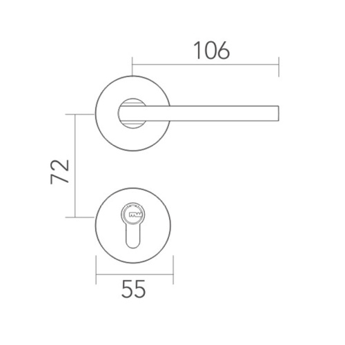 Cierro dividido Acceso a la puerta tranquila