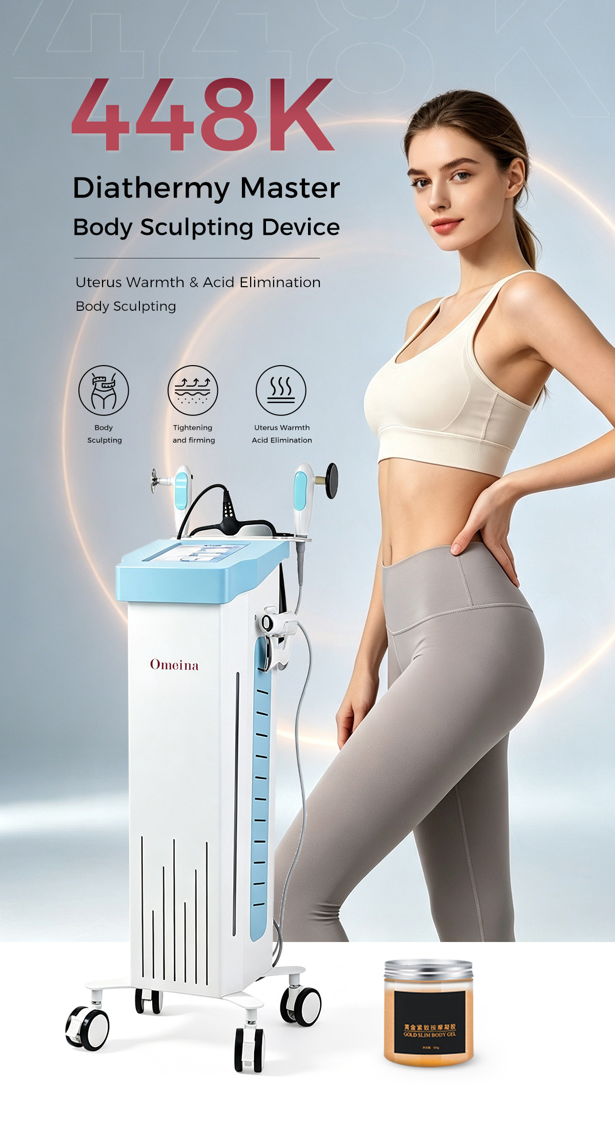 448kHz skin tightening machine