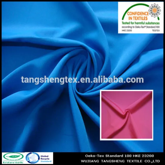 Recycled polyester 190T pongee fabric for shopping bags