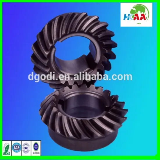 Customized helical moulded injection sprockets tooth gear plastic nylon spiral pinion bevel gears