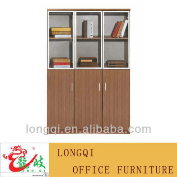 hot sale upper shelf glass door office file cabinet storage locker bookcase