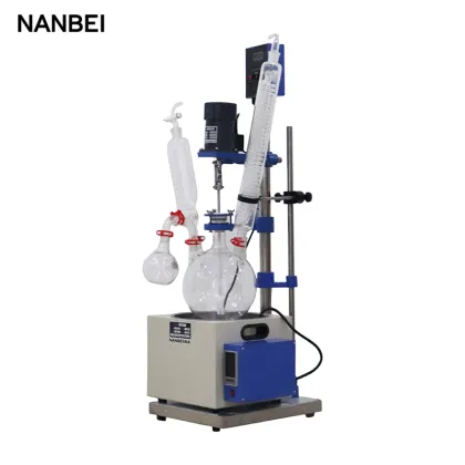 5L Small Laboratory Single Layer Bio Glass Reactor