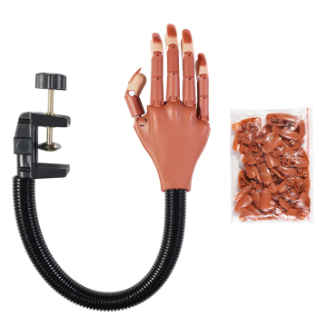 Prosthetic Finger Art Practice Kits: Bendable Fake Removable Nail Training Models