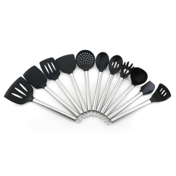 Set di utensili da cucina in silicone antiaderente in 11 pezzi