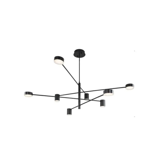 Modern Black/Gold/White LED Ceiling Suspended Chandelier Light
