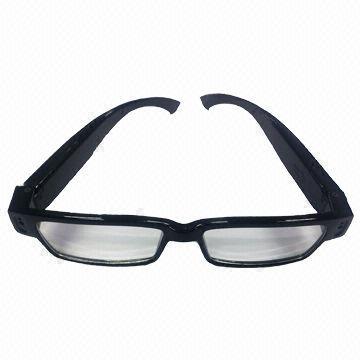 Eyeglasses Camera with DVR, RoHS, CE and FCC Marks, OEM and ODM Services Welcomed