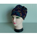 Quick Dry Knitted Print Hair Turban Sleep Cap