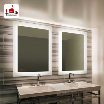 Işıklı Akıllı Ayna: 36 "x36" Duvar Montajı Dokunmatik Ekran LED FOG BOG BANYO BANYO YANIŞI