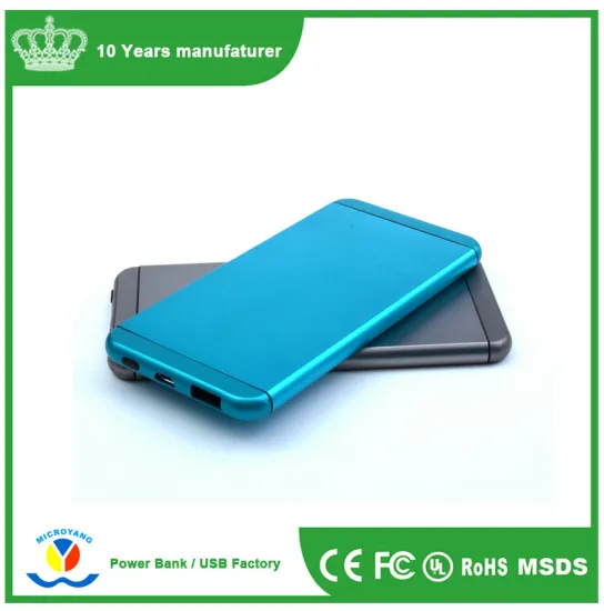 4000mah slim cell phone charger metal shell polymer power bank 4000mah mobile charger