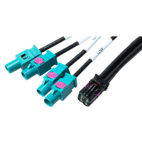 4-in-1 Male Female Straight Mini Fakra RF Connector