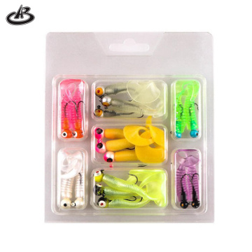 115g Box Lead Hook: Single Tail Suit Curly Tailed Maggot Lures for Mandarin Fish and Sea Bass