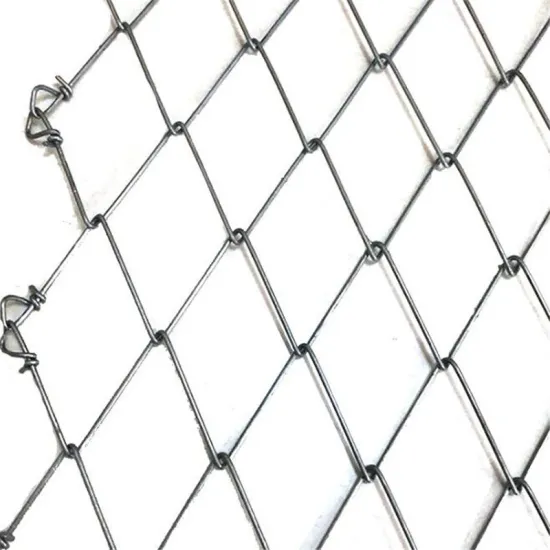 9 Gauge PVC Coated Galvanized Chain Link Fence - 5 FT High Diamond Wire Mesh for Slope Protection