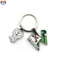 Souvenir metal keychain with animals shape