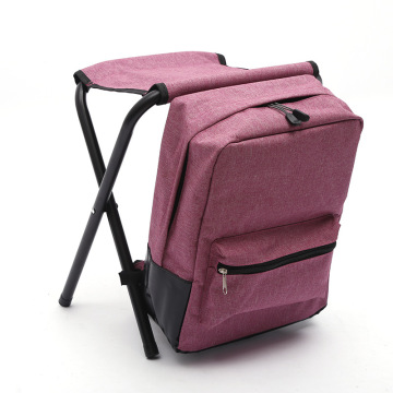 Picnic Backpack Cooler Chair: Folding Stools with Cooler for Beach and Camping