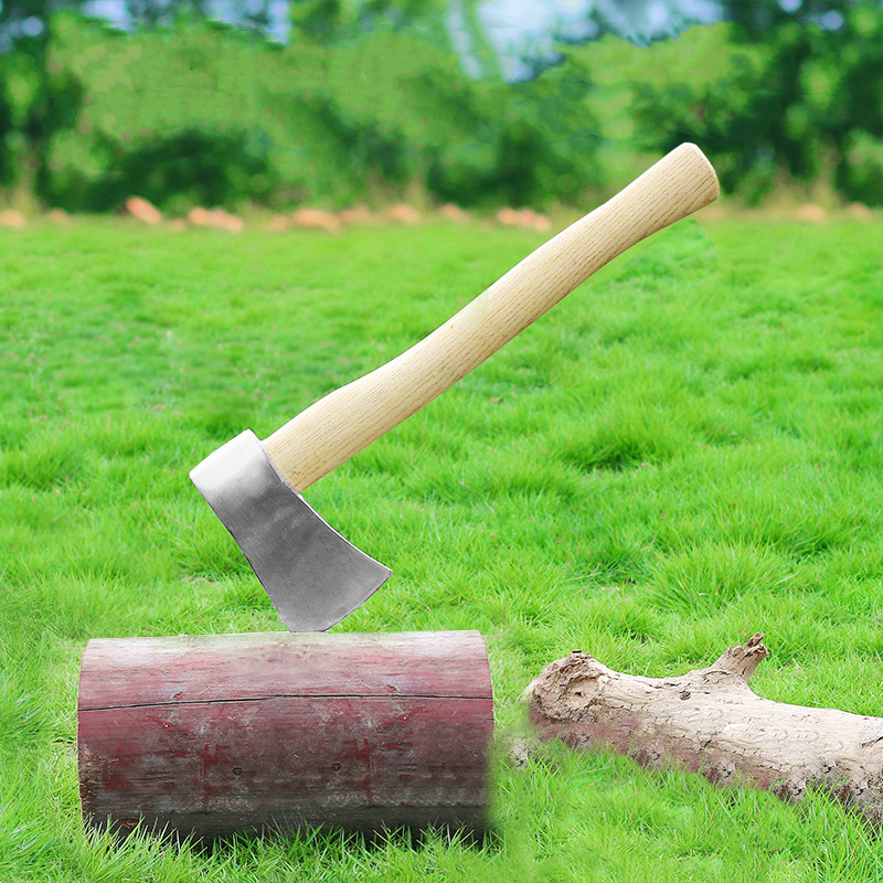 Chopping wood axe household logging  outdoor hand  self-defense camping chopping wood forging fire axe woodworking axe