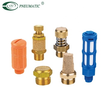 PSU série PSU PLÁSTICA PNULATÁRIA PNEUMATA COMPLAÇÃO AR SILENCER SILENCER Silenciador de latão