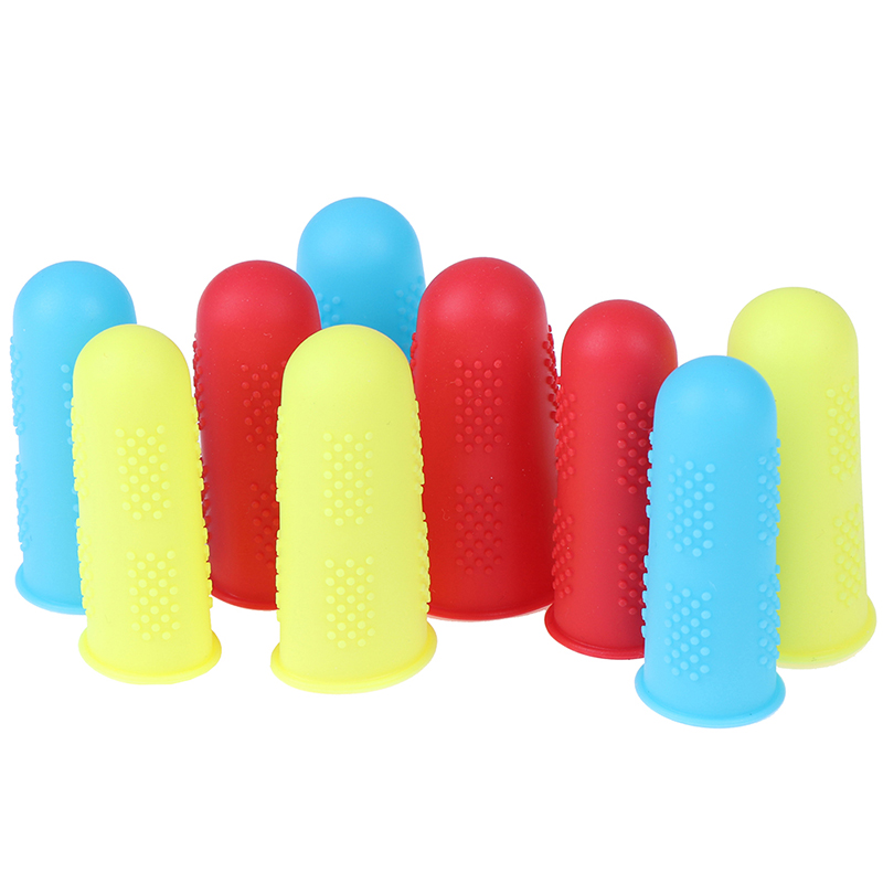 3pcs/set Silicone Finger Protector Sleeve Cover Anti-cut Heat Resistant Anti-slip Fingers Cover For Cooking Kitchen Tools