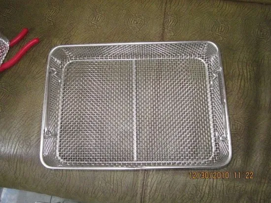 Anti - Corrosion Mesh Wire Basket Sus316l Metal And Chrome Plated