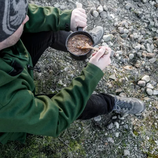 Outdoor camping Carbon Steel Melting Pot Pour Spout Non-Stick Enamel Milk Pot