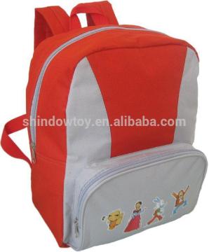 red and gray fashion portable cute backpack 2014 cheap customized printing kids school backpack