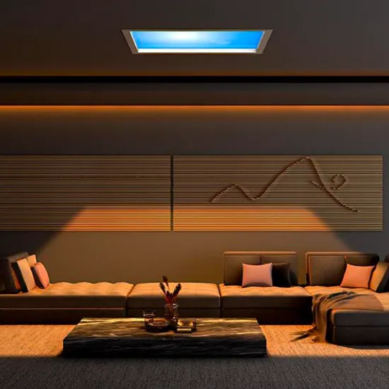 5CCT Dimmable Slim LED Ceiling Panel - Artificial Sun Skylight (100-120V)