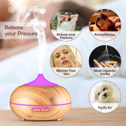 400ml Wood Grain Aromatherapy Diffuser Ultrasonic cool mist