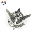 Silver Custom Metal Pilot Wing Pin Badge