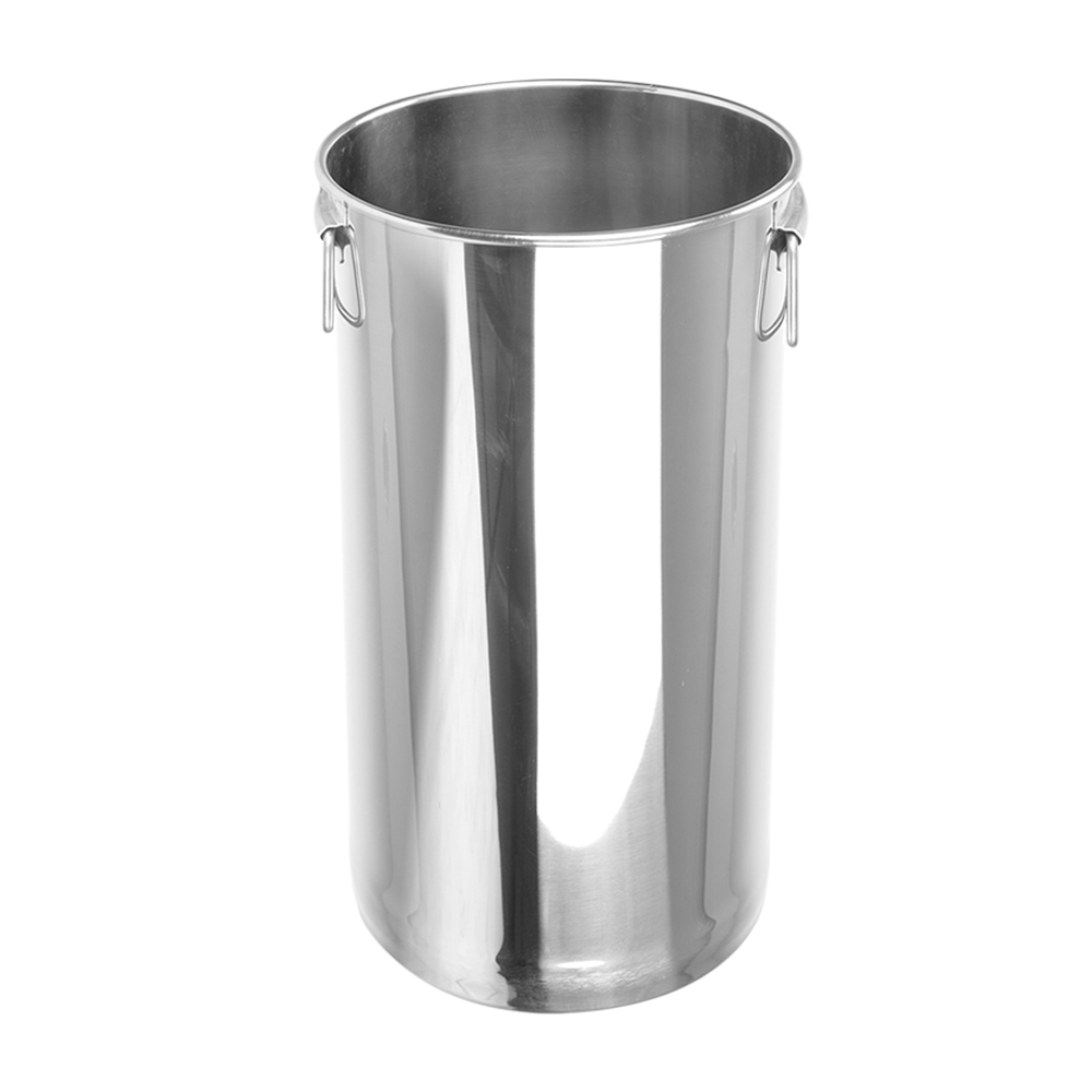 Stainless Steel Oblique Style Straight Pearl Tea Pail Active Ears