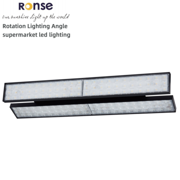 RONSE 30W High Lumen Black Linear LED Track Light for Retail Stores