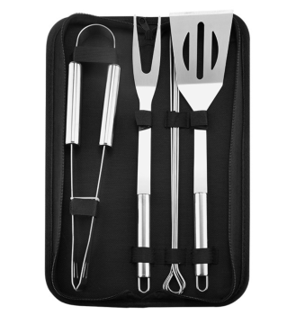 Outdoor Portable Oxford Bag BBQ Tool Set - Comprehensive 7-Piece Barbecue Tool Kit