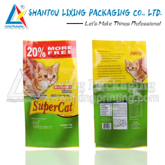 Cat food fin seal bag