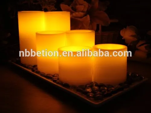 led pillar candles set of 6 led flameless flicking candles led candles with real wax home decoration led candles set