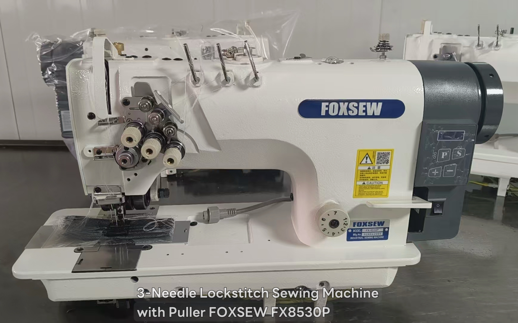 Three Needle Lockstitch Sewing Machine with Puller FOXSEW FX8530 -21