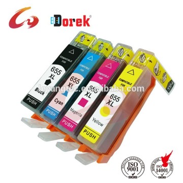 Ink cartrdige for hp 655 with chip with ink