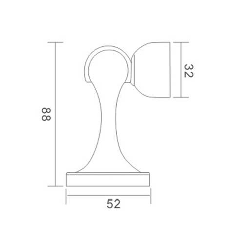 H-431 Стопора двери из нержавеющей стали