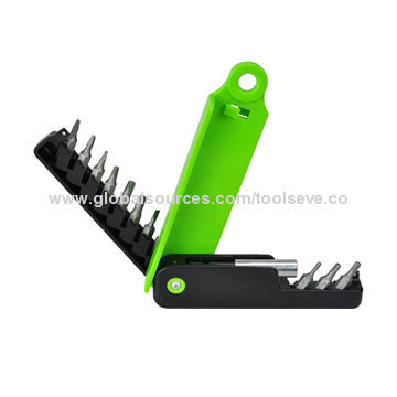 12-piece bit set in attractive plastic box