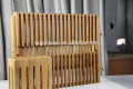 Çevre dostu bambu bulaşıklık katı bambu kat plaka kuru bulaşıklık ile wht eşyaları tutucu toptan