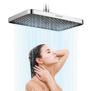Leelongs Factory Wall-Mounted Modern Chrome Rainfall Shower Head