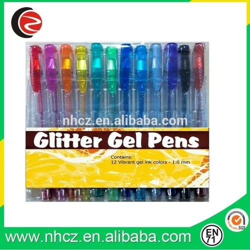 12 glitter gel pens best colored gel pens set high quality 12 glitter