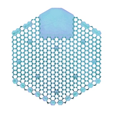 Ocean Mist Wangau Man Wave 3D Urinal Deodorizer Screen dengan Biru