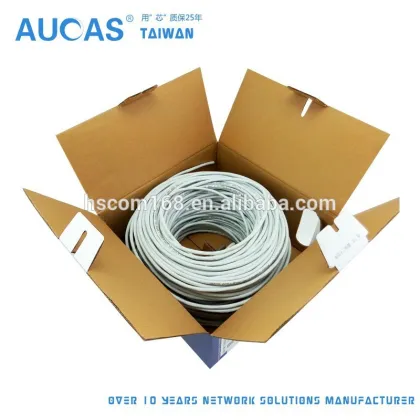 Hot sales 305m/box CE/Fluke passed utp cat6 passing fluke testing network cable cat5e lan cable for network system